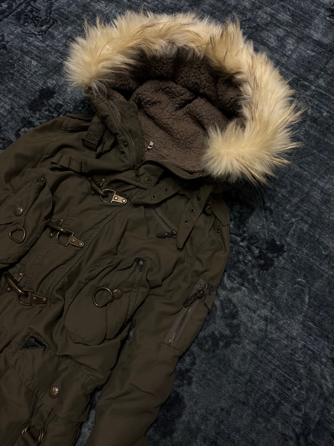 Sly 00s archive trimming fur military ja 상품이미지3