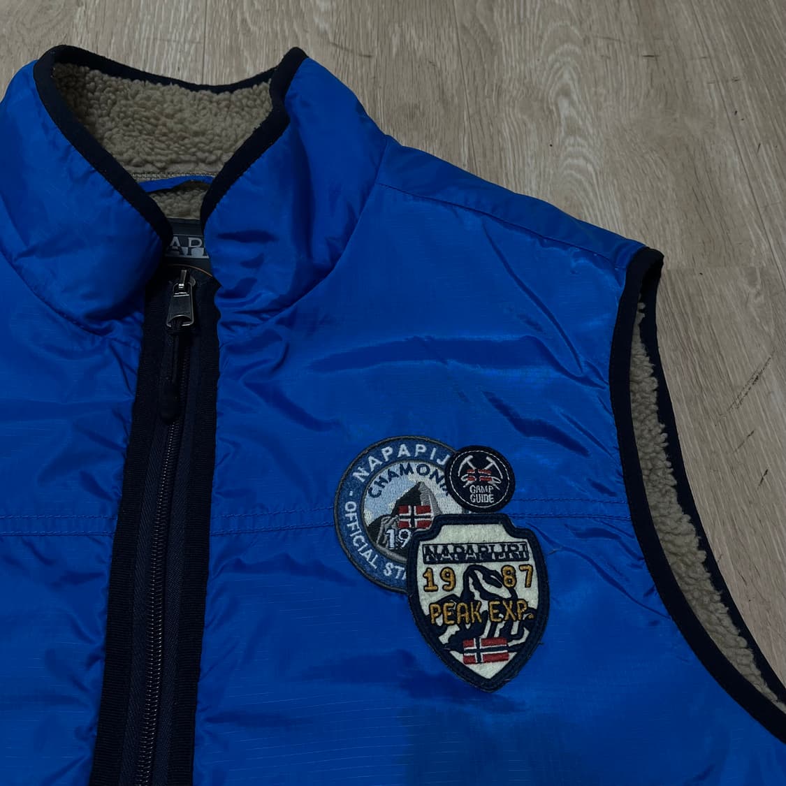 나파피리 패치 패딩 조끼 L/100 상품이미지4