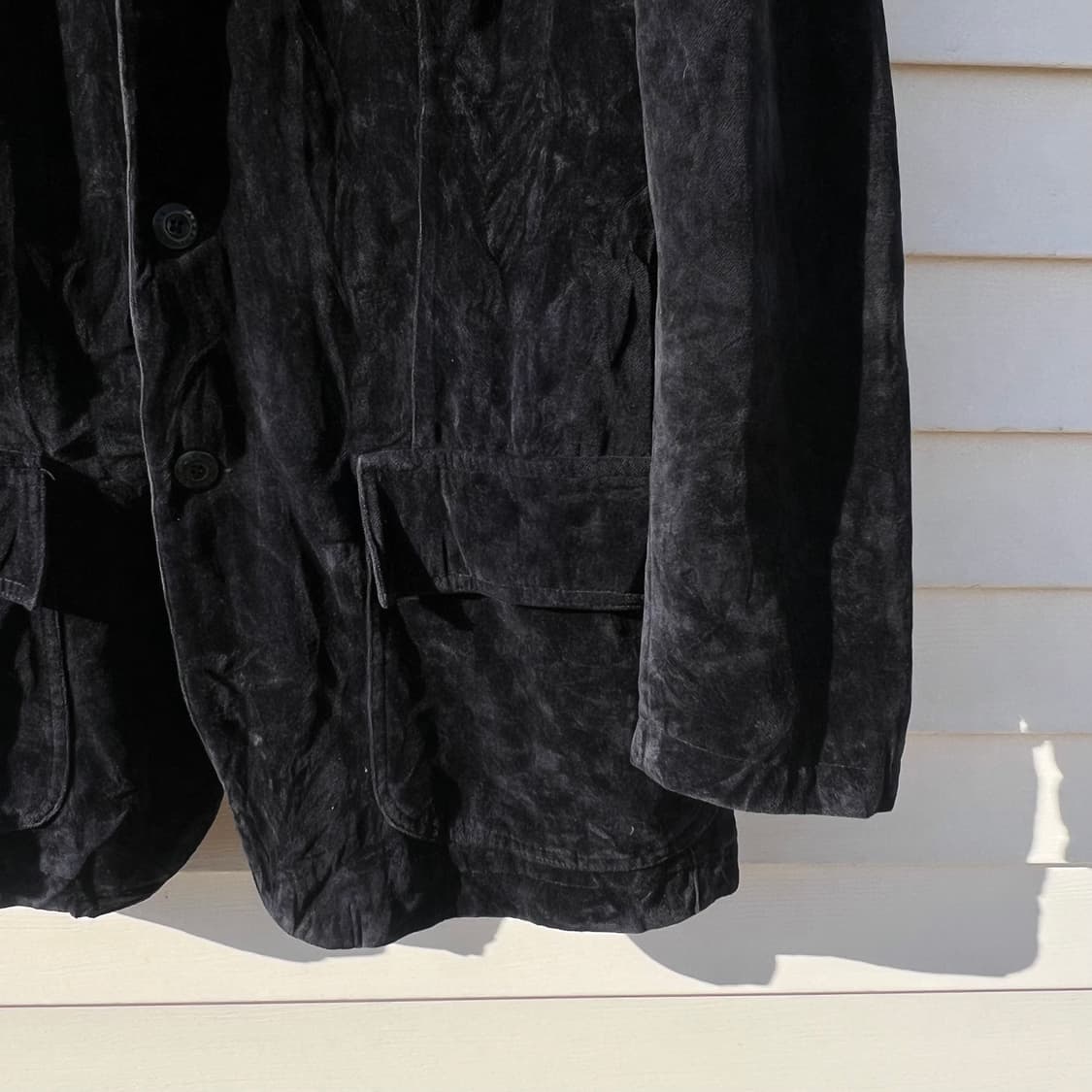 Early 90’s Armani Jeans 벨벳 3버튼 자켓 상품이미지4