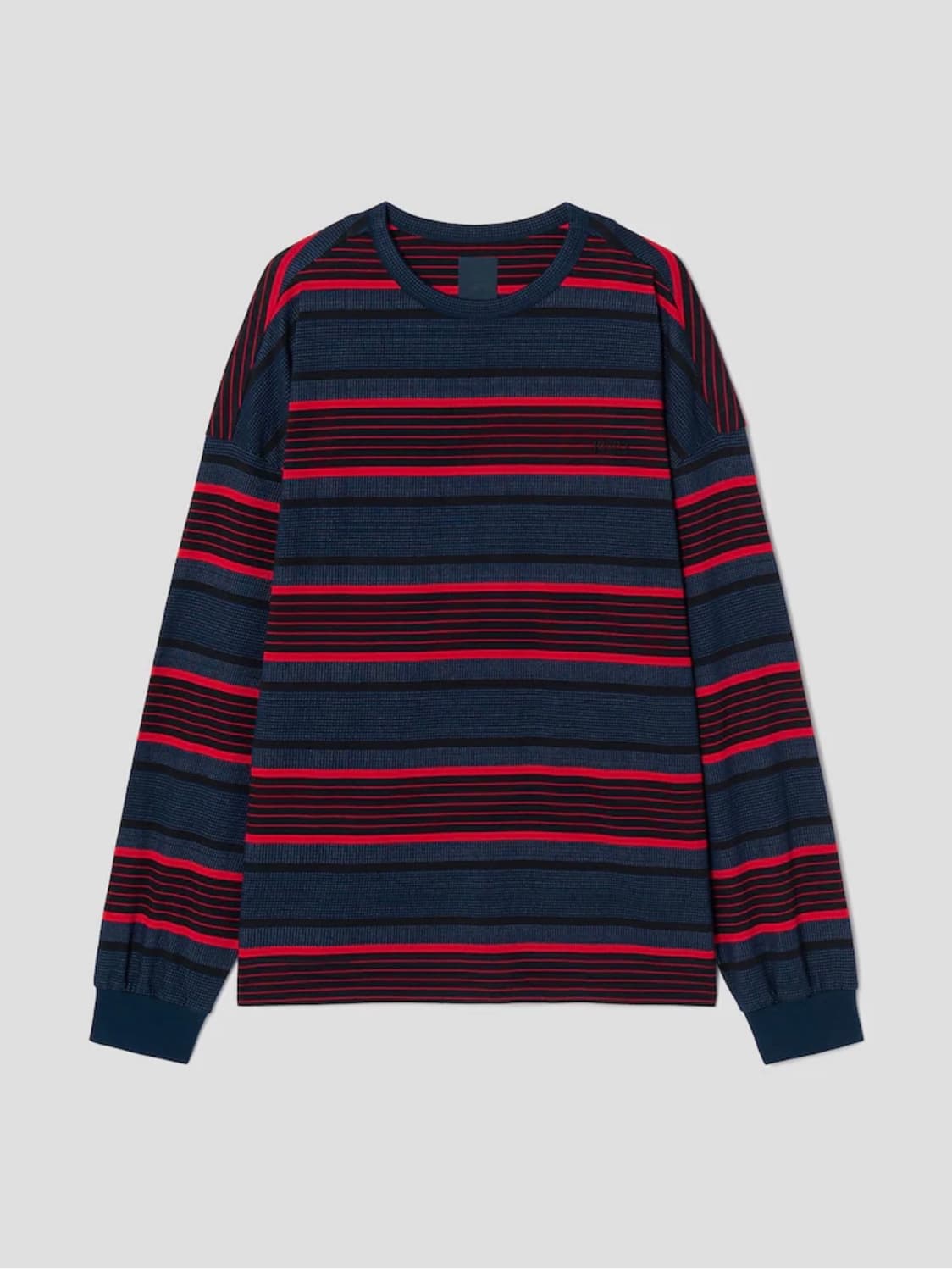 L) 준지 스튜 스트라이프 오버핏 롱슬리브 - 네이비 상품이미지5