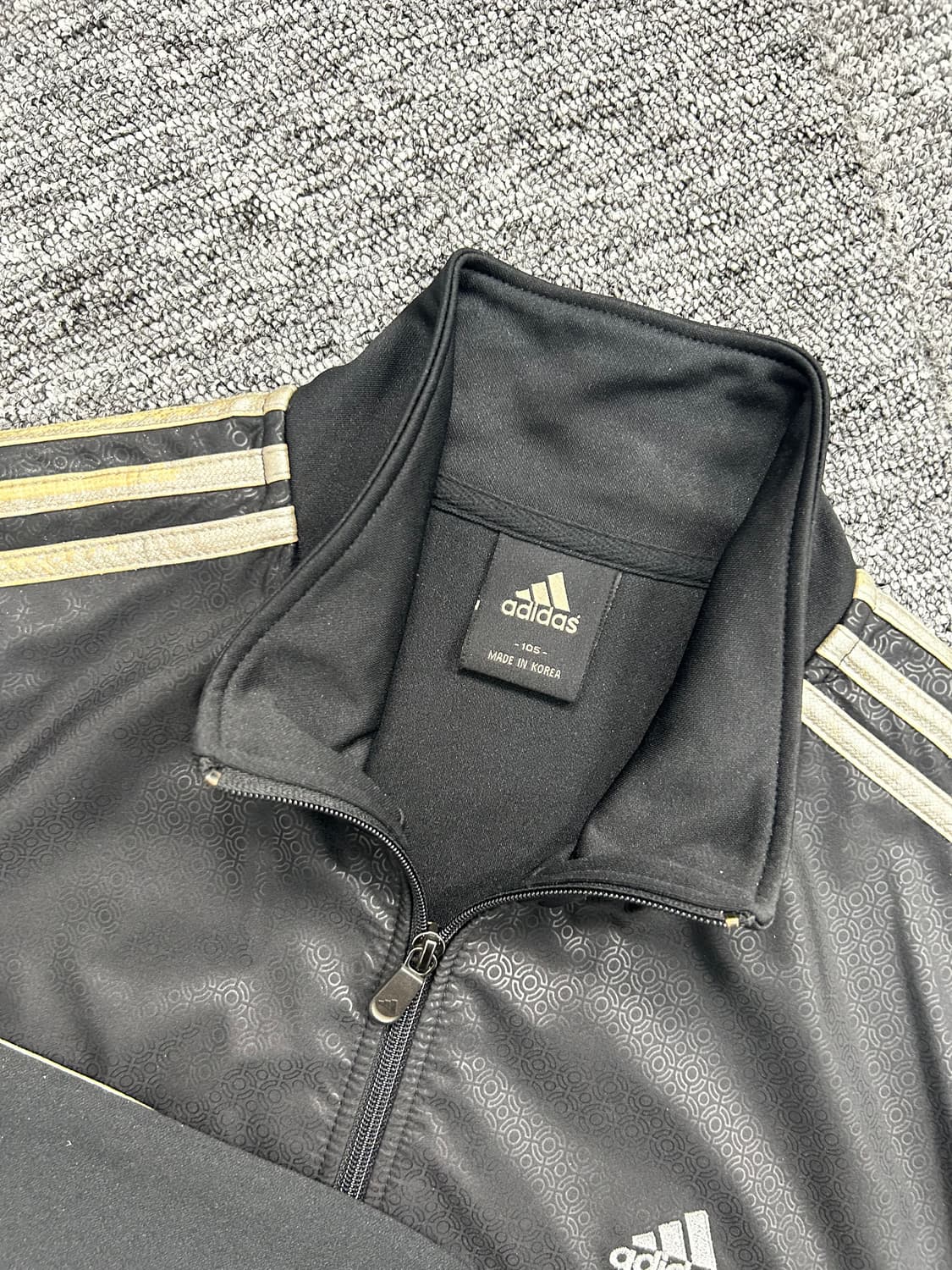 아디다스 블랙 골드 트랙탑 져지 XL 상품이미지5