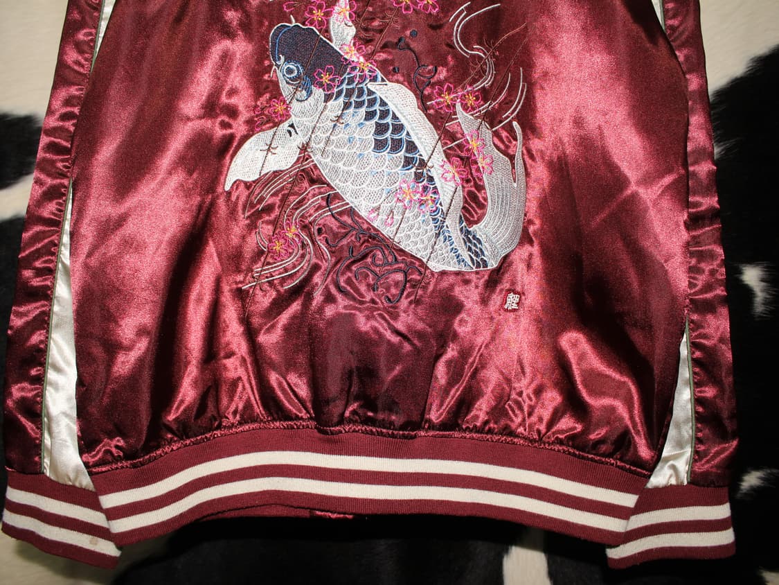 一心如鏡 Oriental Koi Embroidery Sukajan 상품이미지7