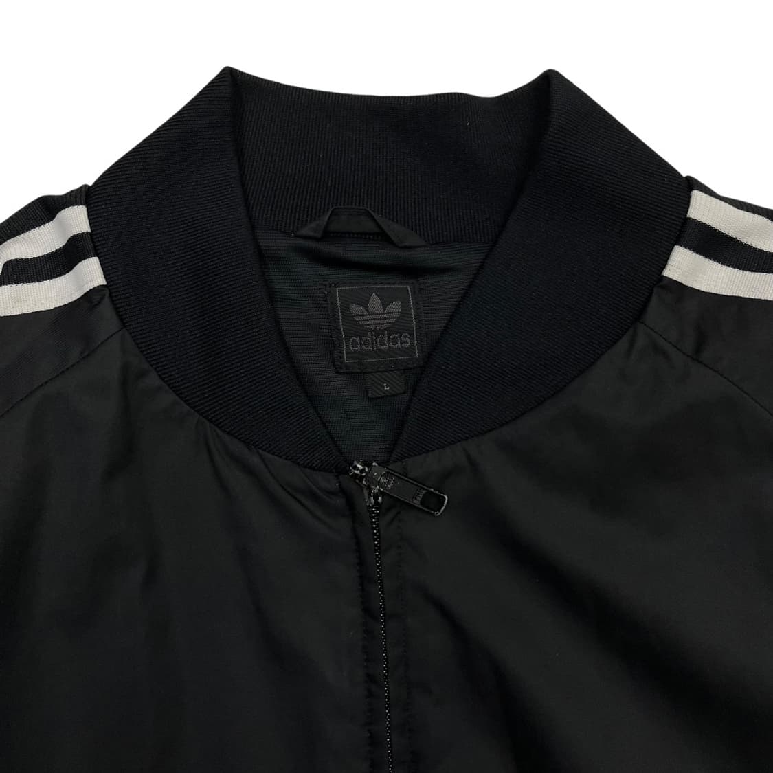 아디다스 화이트라인 블랙 바람막이 트랙탑 L 상품이미지6