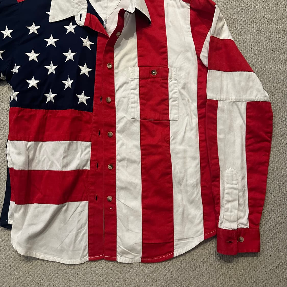 빈티지 성조기 USA Flag Shirt 셔츠 상품이미지5