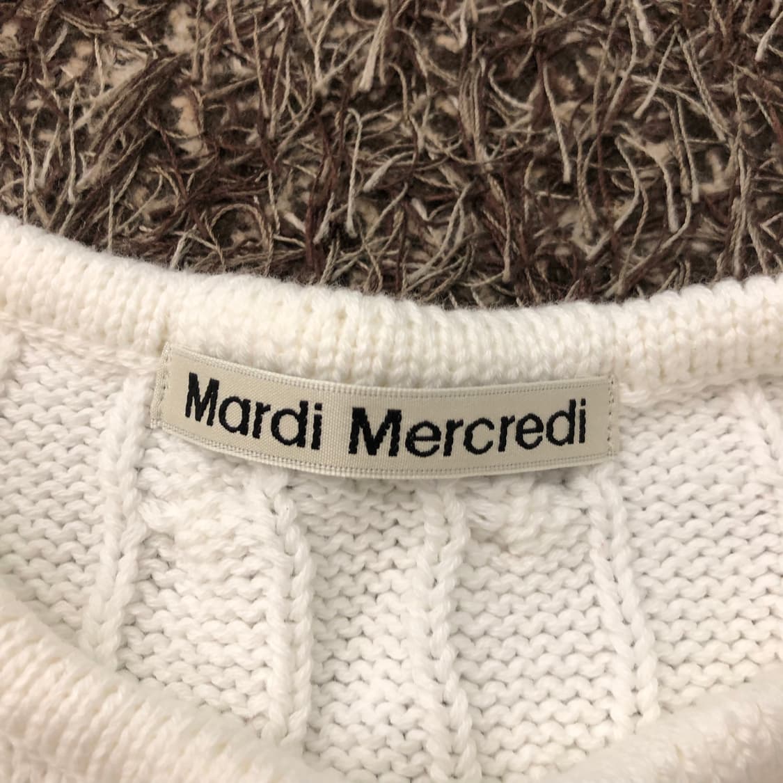 마르디메크르디 꽈배기 케이블 니트 베스트 조끼 상품이미지3