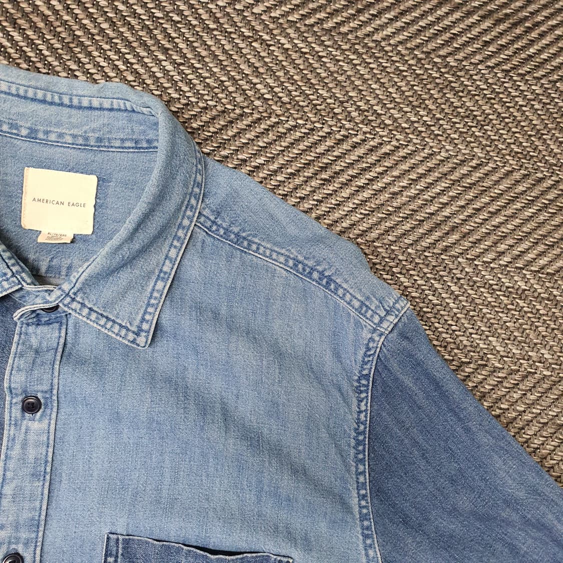 아메리칸이글 투톤 데님 청남방 남자105 상품이미지3