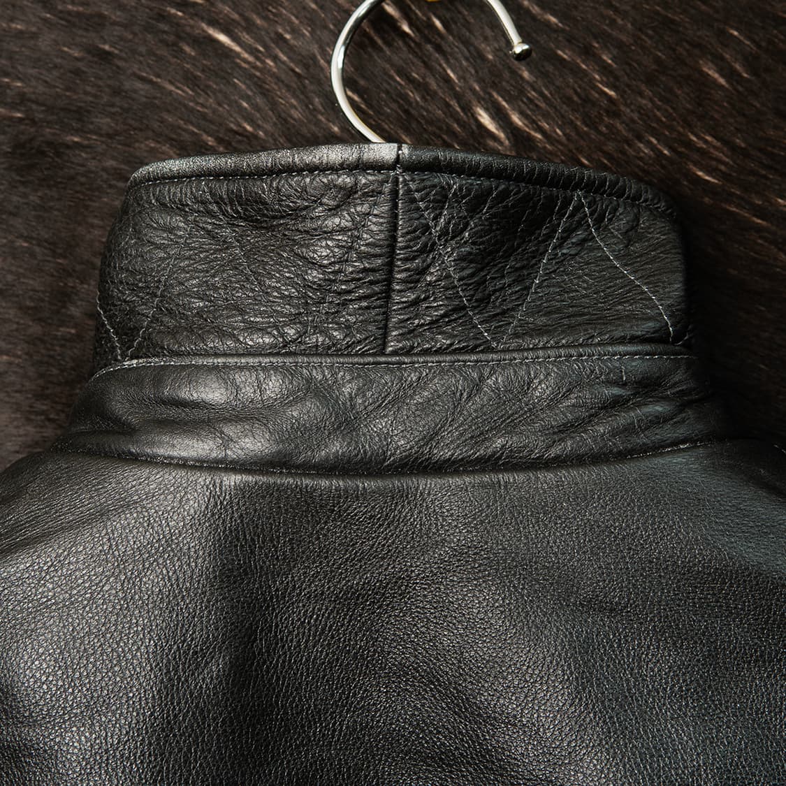 [105] 프리즘웍스 싱글 카우하이드 레더자켓  MO-2574  상품이미지5