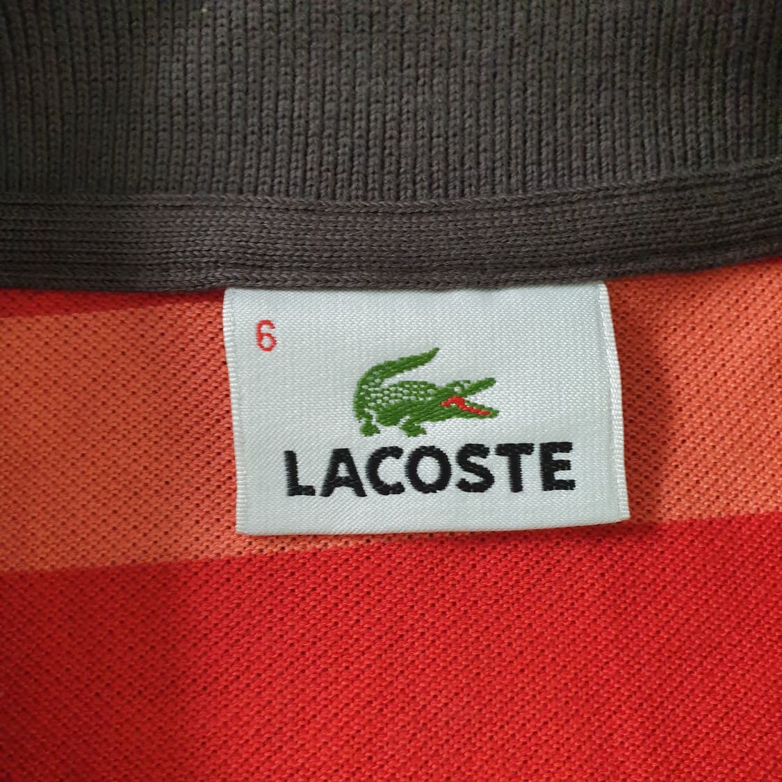 [무료배송] LACOSTE 단색 스트라이프 폴로 티셔츠 상품이미지2