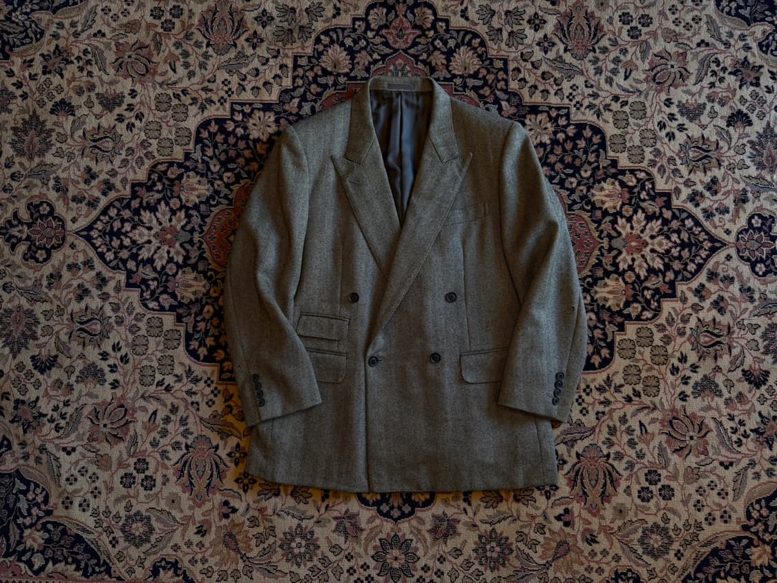 버버리 더블 브레스티드 트위드 자켓 100 상품이미지1