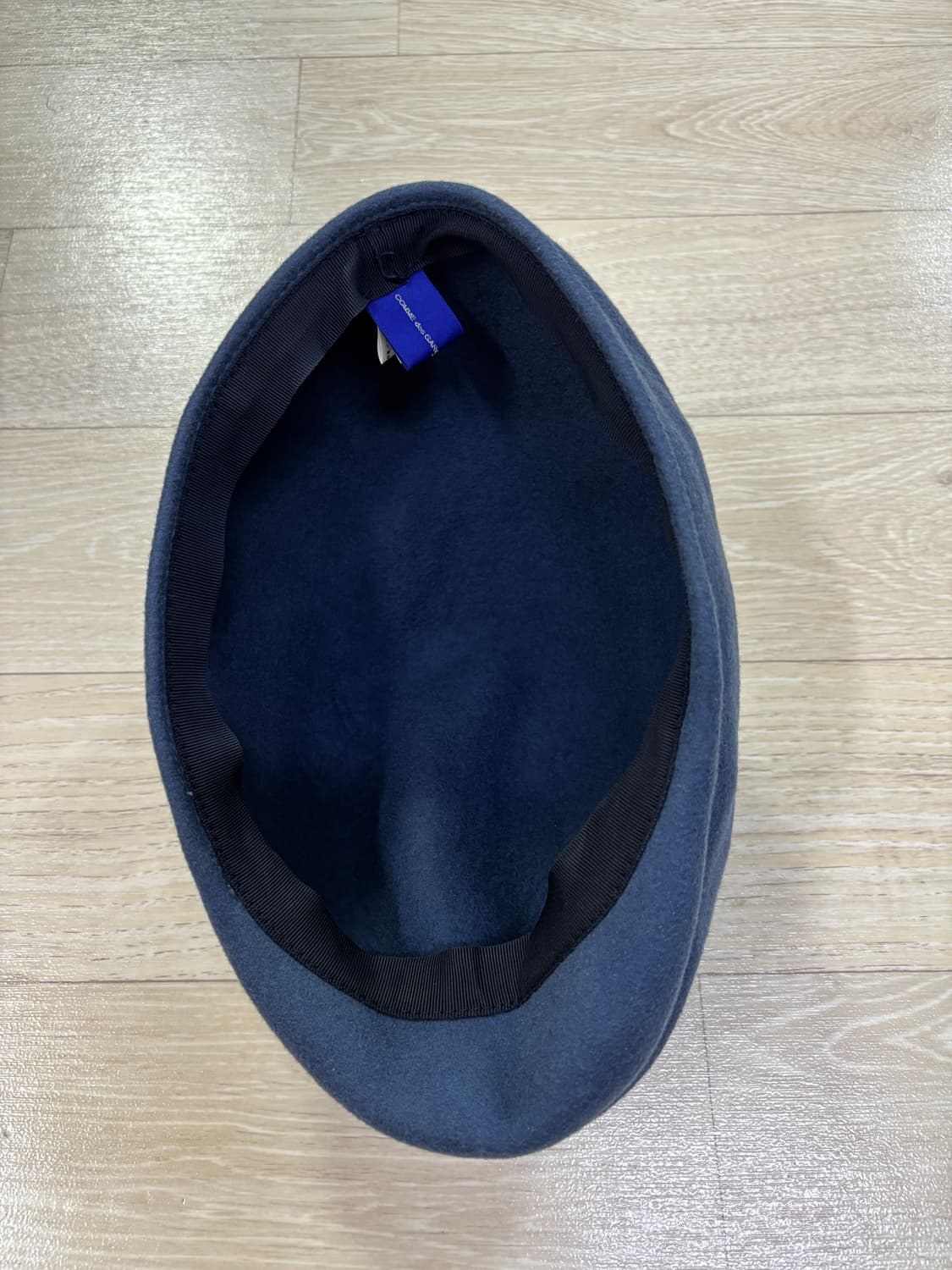 꼼데가르송 셔츠 백 로고 울 펠트 캡 블루 상품이미지6