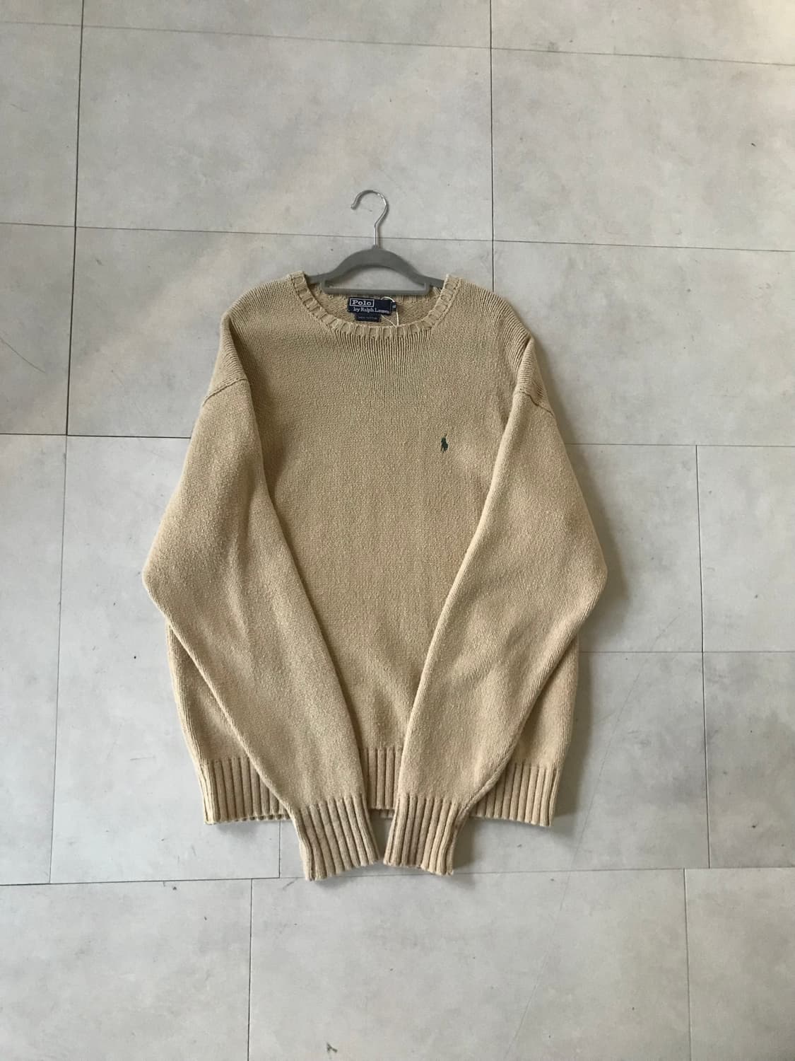 폴로 베이지 오버핏 니트 상품이미지6