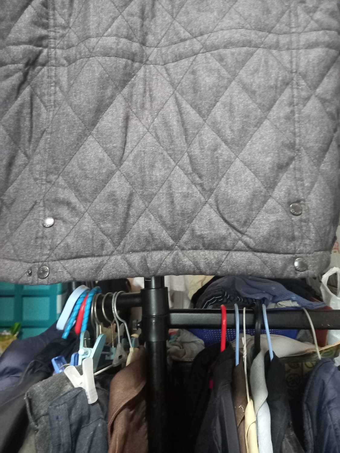 [게스]퀄팅 자켓 L(100)사이즈 그레이컬러  상품이미지10