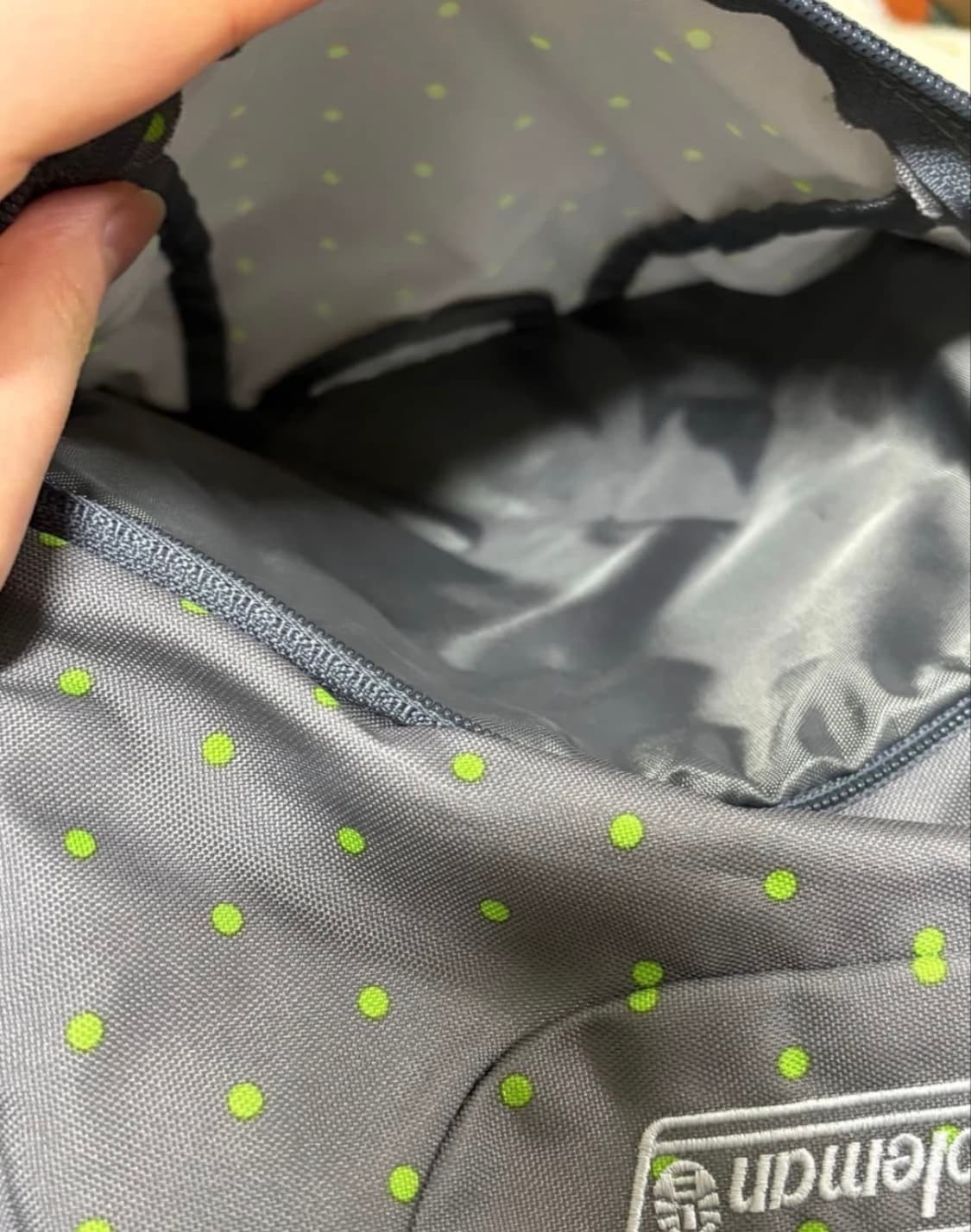 coleman 빈티지 초록 도트 백팩 상품이미지5