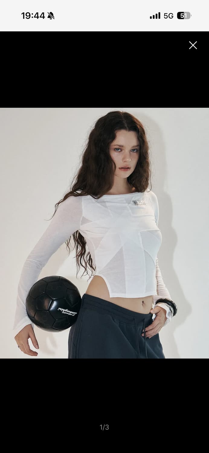 플리즈노팔로우 메디 유니온 잭 롱슬리브 화이트 플노팔 상품이미지1