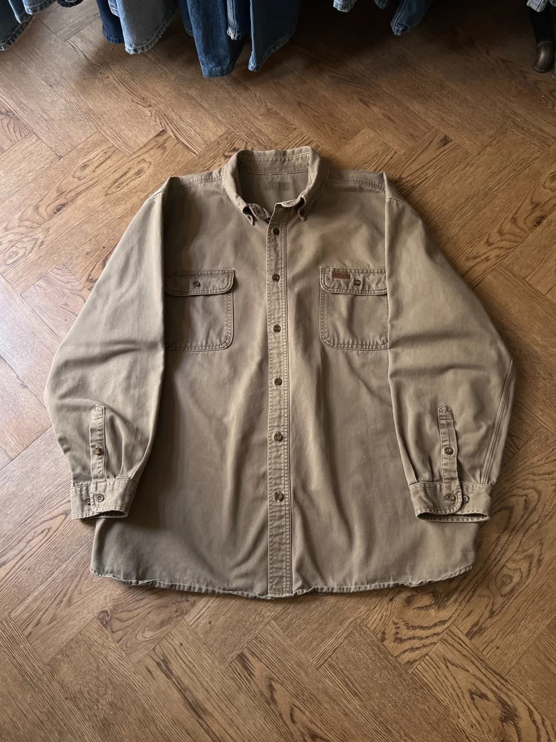 [3XL]칼하트 USA 2포켓 머쉬룸 코튼 워크 셔츠 상품이미지1