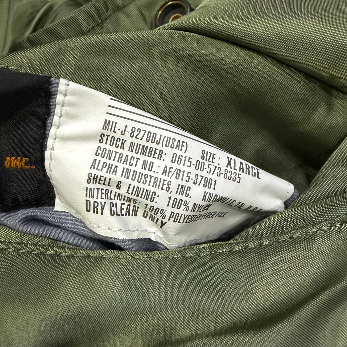 알파인더 스트리 블러드 칫 MA-1 플라이트 자켓 상품이미지5