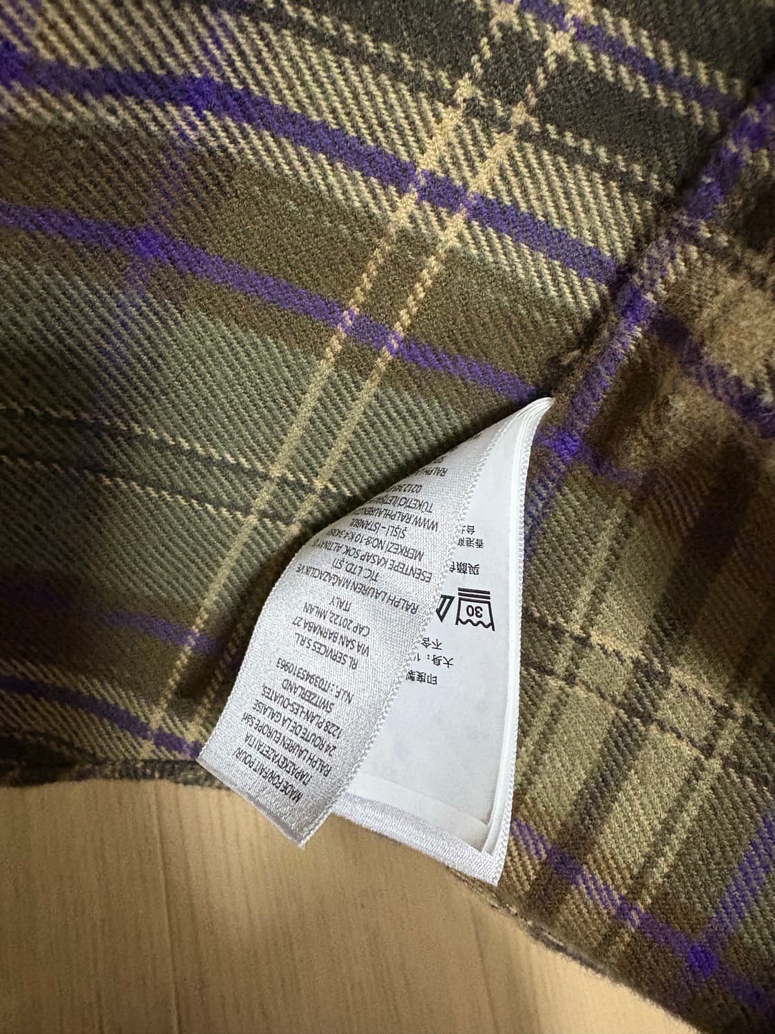 폴로랄프로렌 클래식핏 플란넬 체크 셔츠 남방 상품이미지4