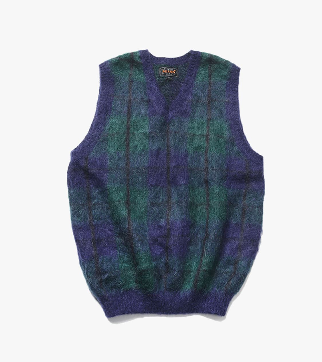 BEAMS+ - 24FW MOHAIR CHECK VEST 상품이미지1