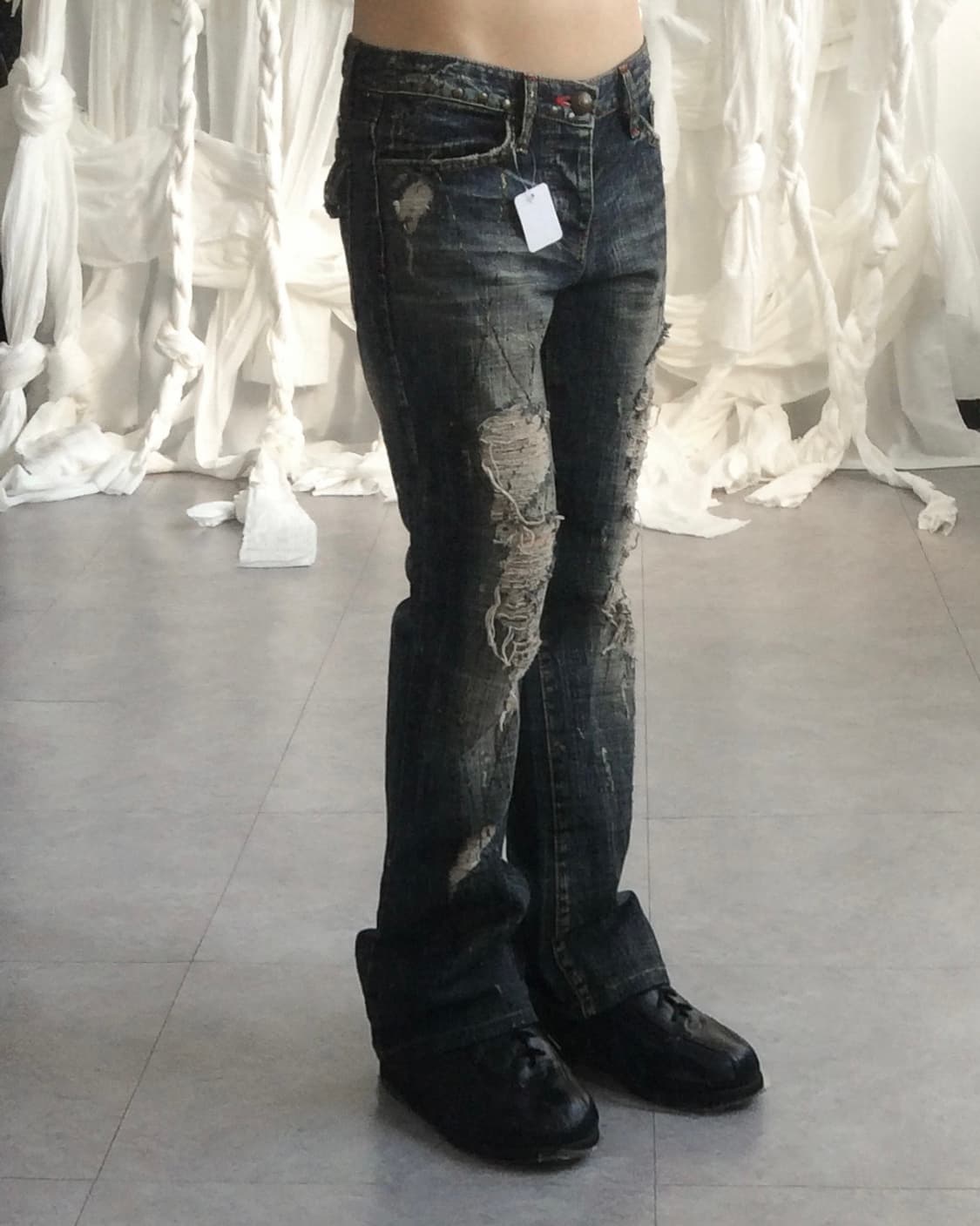 Damage denim pants 상품이미지1