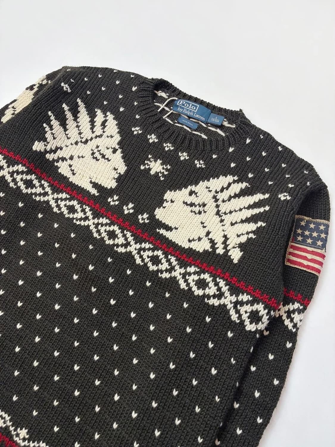 폴로 랄프로렌 90s 아카이브 인디언 헤드 울 스웨터 PN5448 상품이미지2