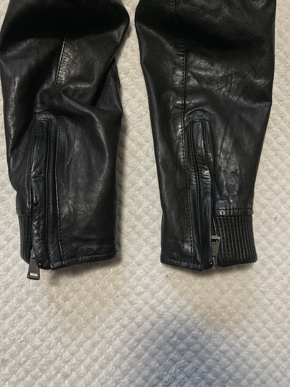 AND Z 웨스턴 무드 2WAY 램스킨 양가죽 바이커 레더 자켓 상품이미지7