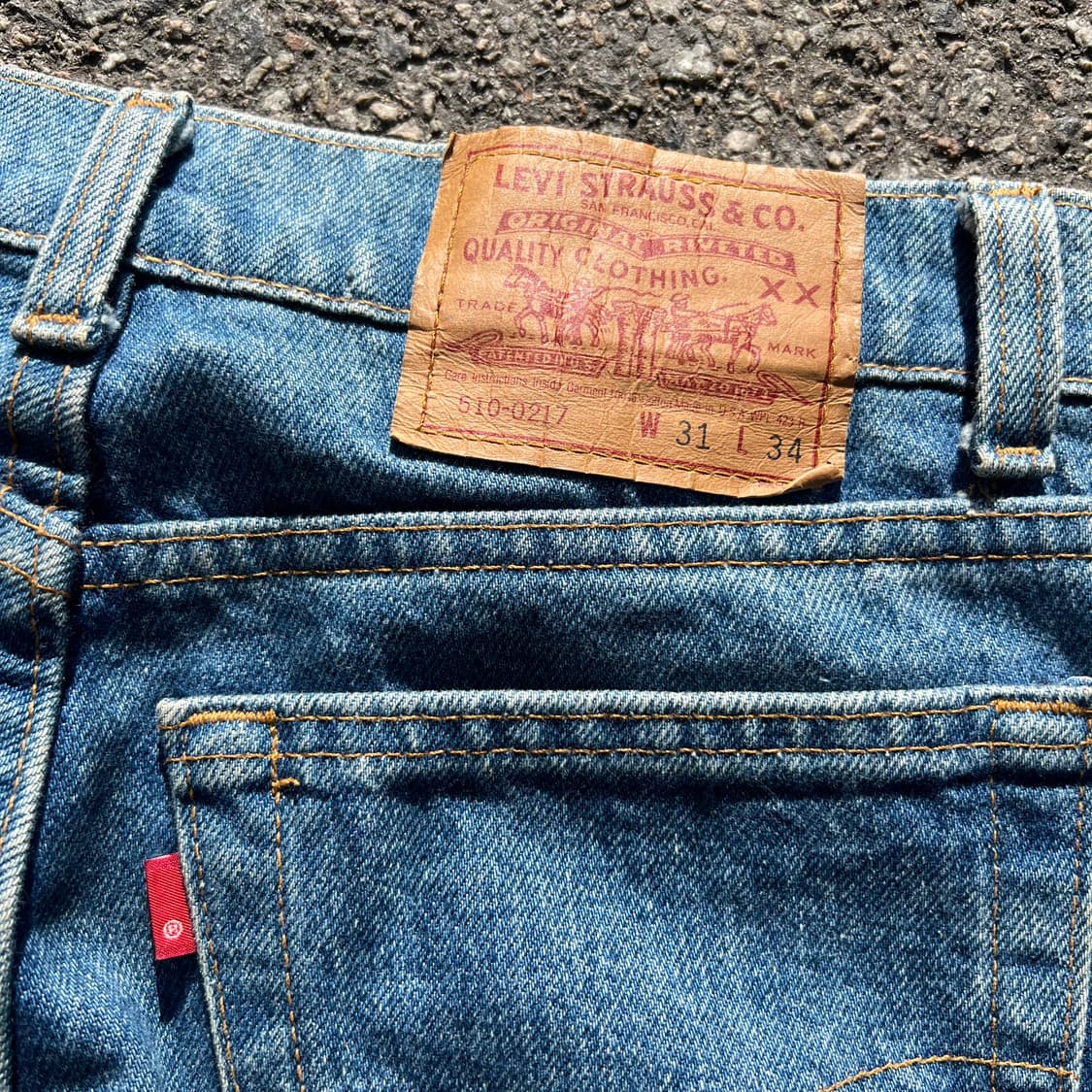 90‘s 리바이스 510 리페어 진 상품이미지7