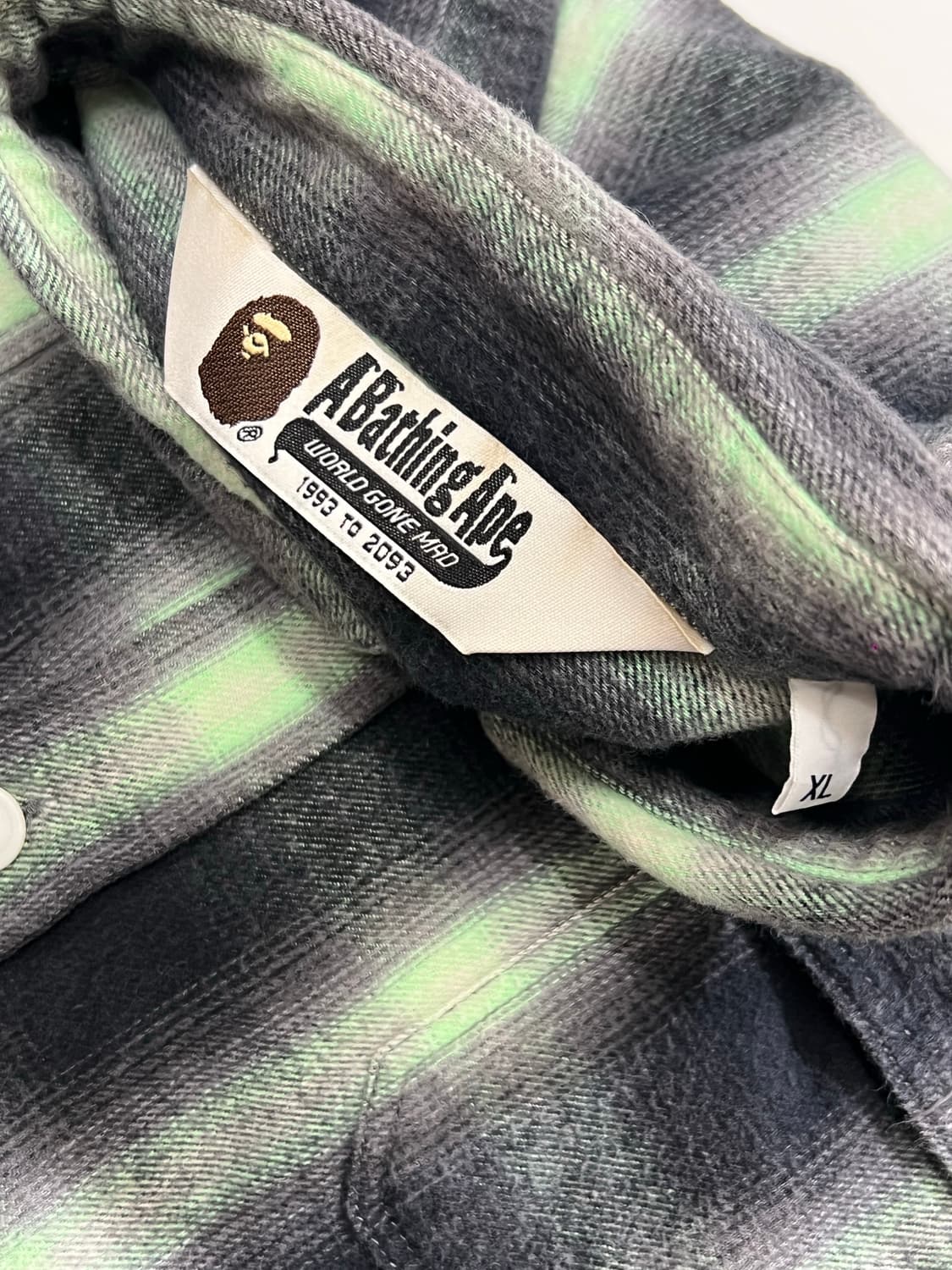 Bape Ombre Check Flannel Shirt 상품이미지5