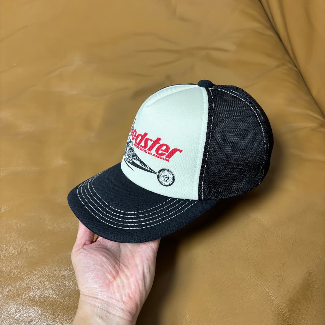 Hysteric Glamour 히스테릭글래머 블랙 6패널 볼캡 모자 상품이미지4