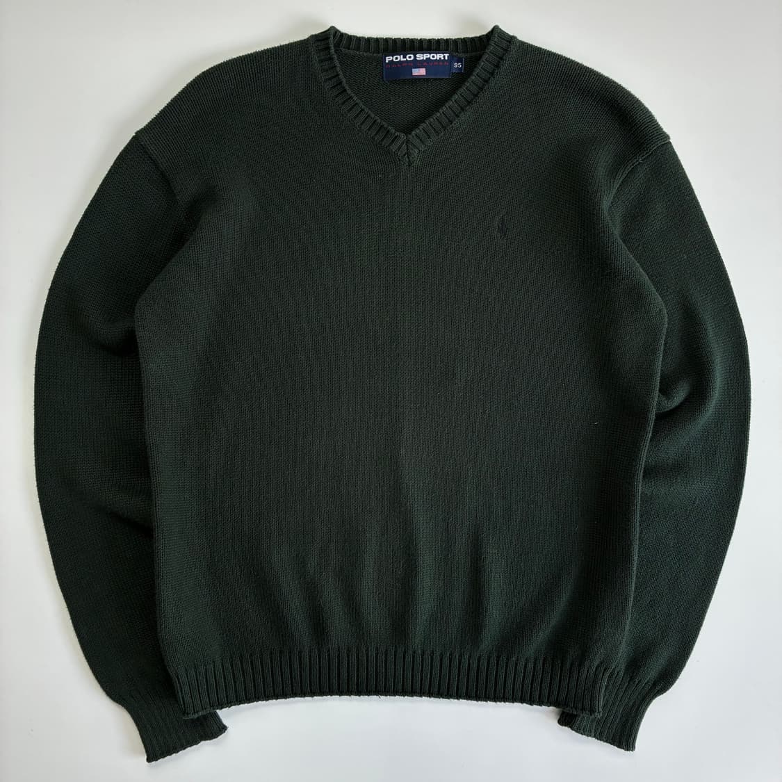 Polo 폴로 랄프로렌 90‘s 딥그린 니트 상품이미지1