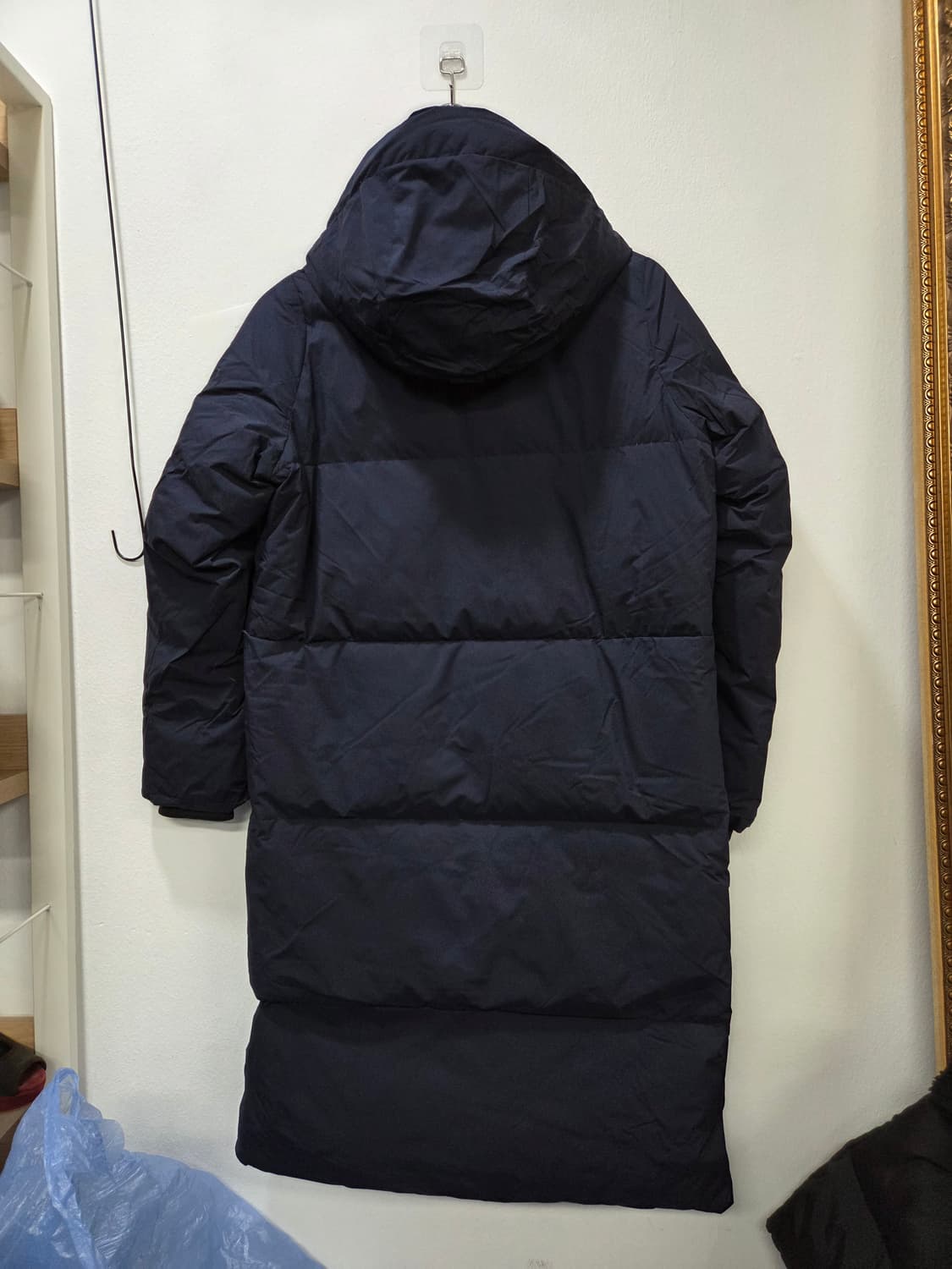 코오롱스포츠 네이비 구스다운 롱패딩 85 상품이미지5