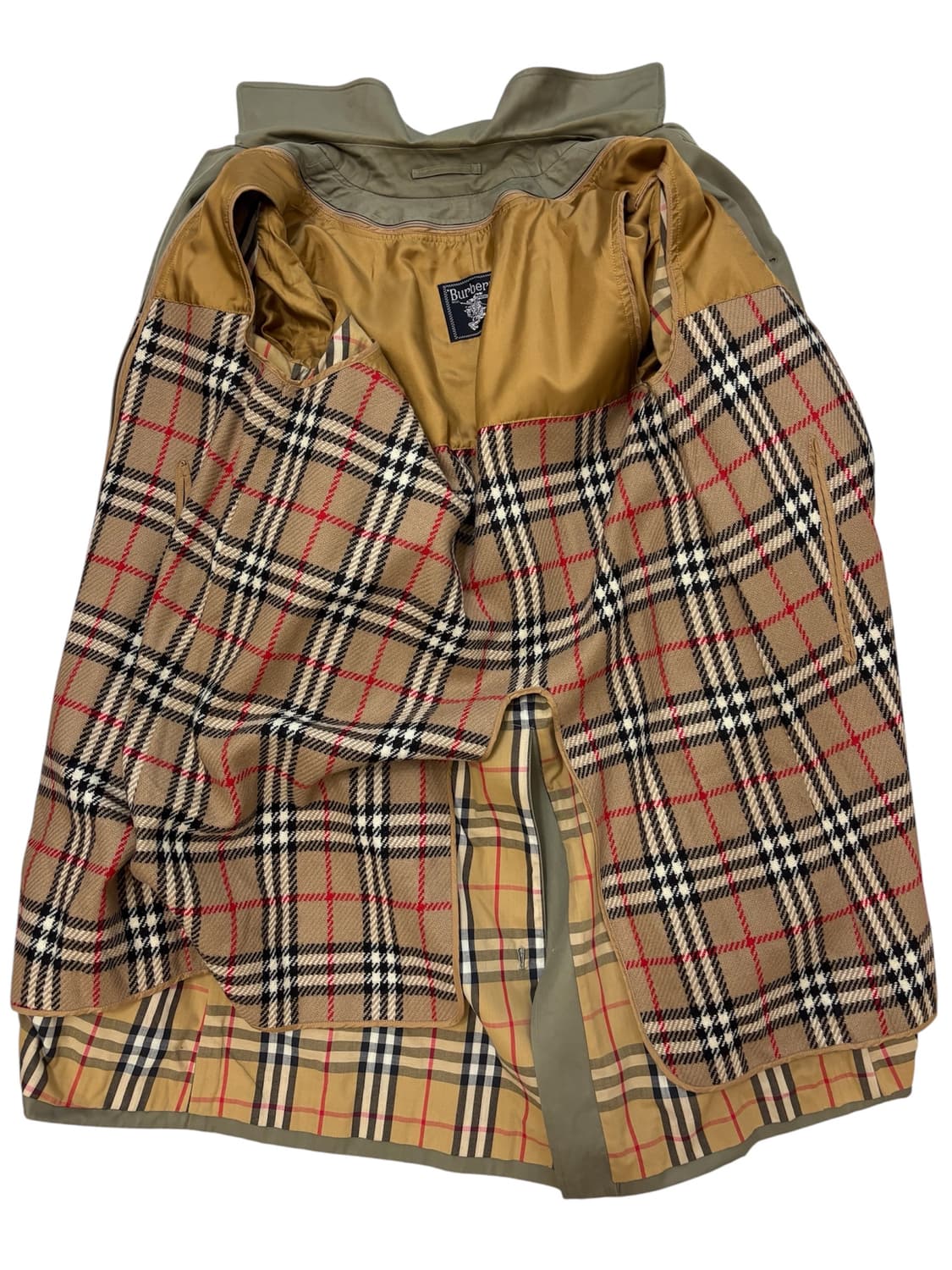 90s VTG 버버리 개버딘 트렌치 코트(벨트set) 상품이미지8