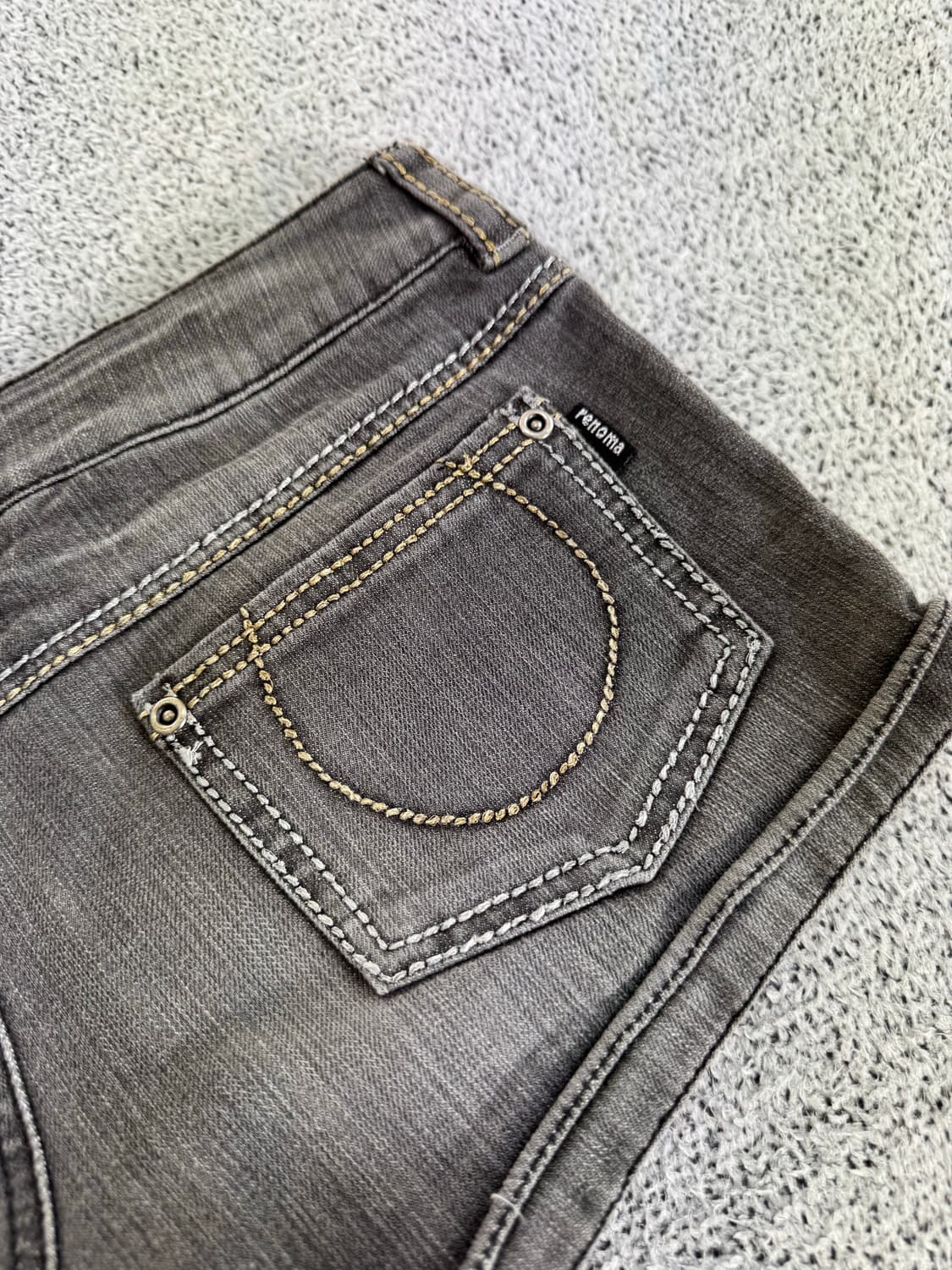 로우라이즈 데님 숏팬츠 상품이미지6