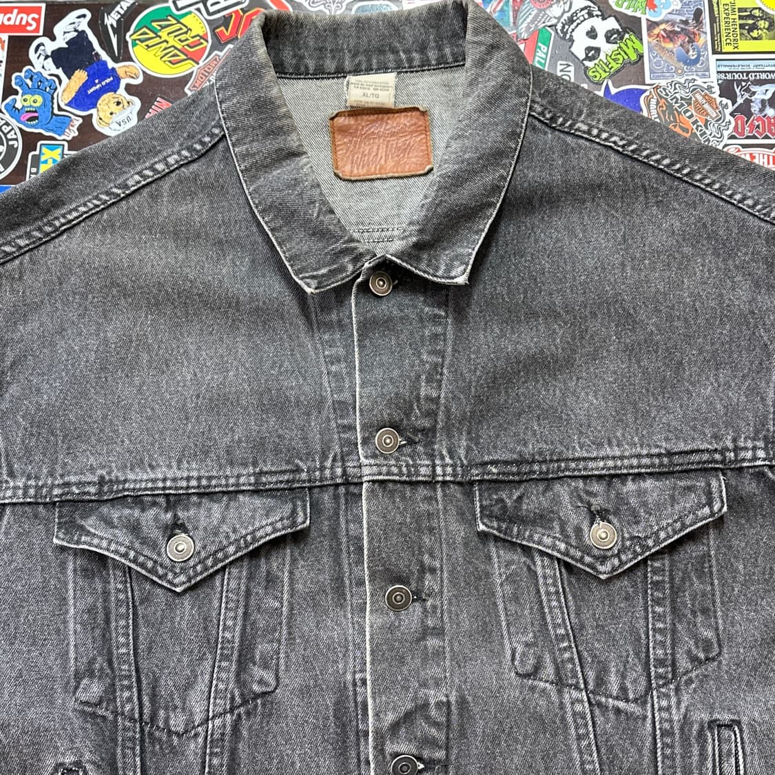 90s 말보로 데님 트러커 자켓 XL 상품이미지3