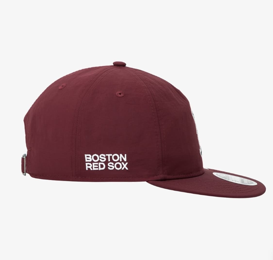 뉴에라 보스턴 레드삭스 체인 로고 a프레임 레트로 크라운 스트랩백 버건디 상품이미지2