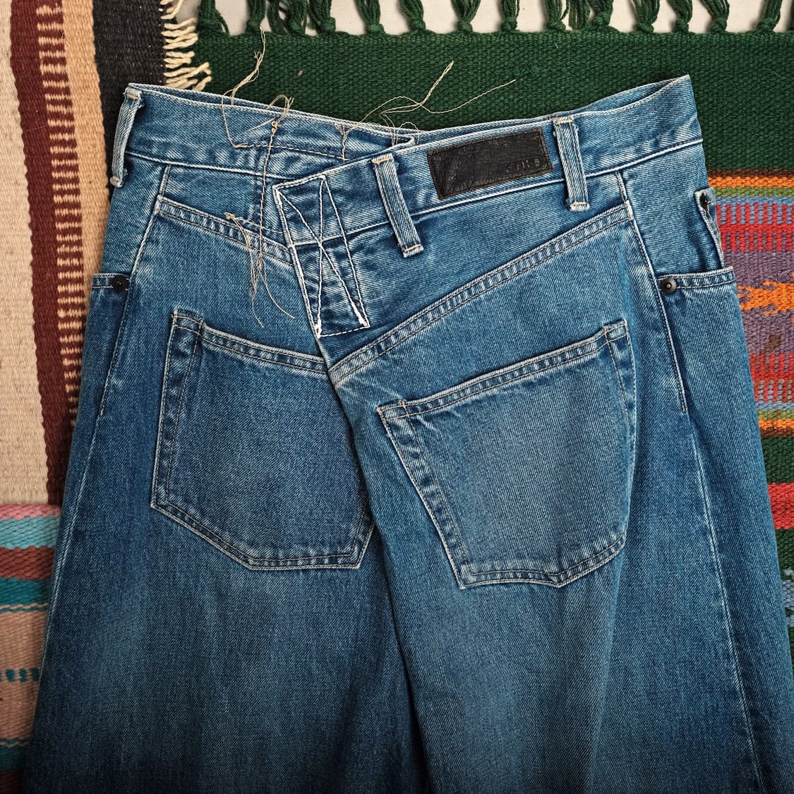 쿠로 크로스 데님 스커트 사이즈 추천 25-26 상품이미지5