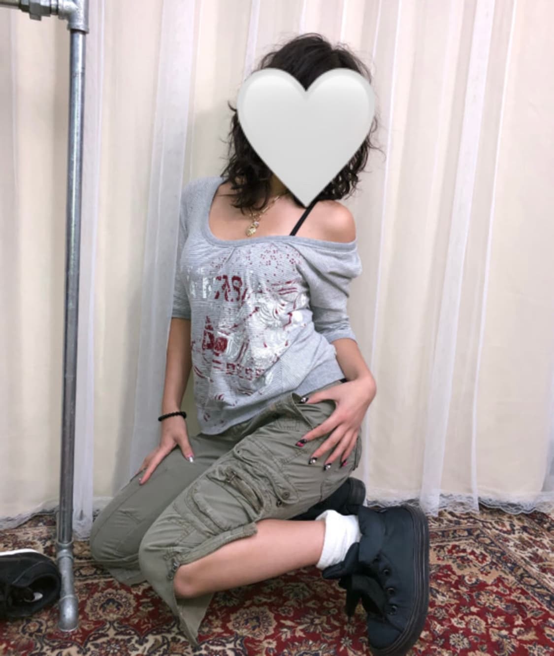 빈티지 디젤 프린팅 스트라이프 티셔츠 상품이미지1