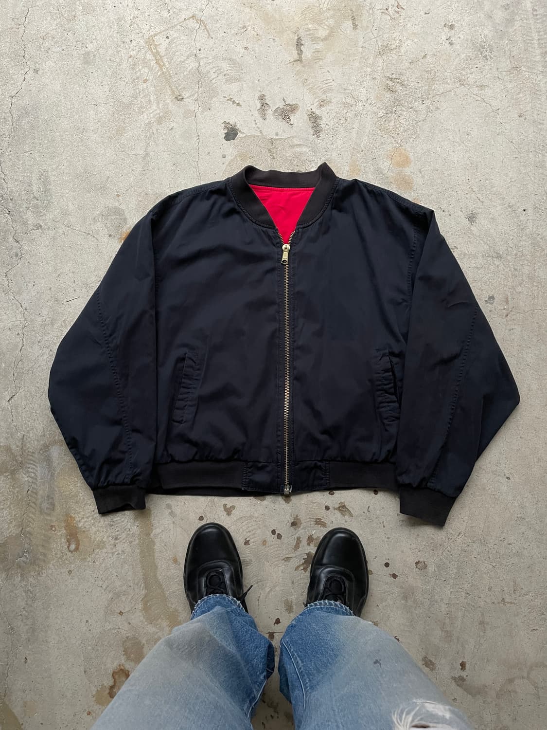 90s Marlboro Reversible Bomber Jacket 상품이미지6