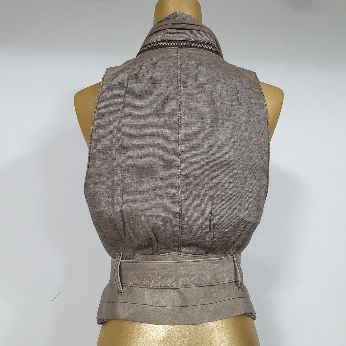 (M) Tankus 그런지 램스킨 양가죽 베스트 조끼 상품이미지2