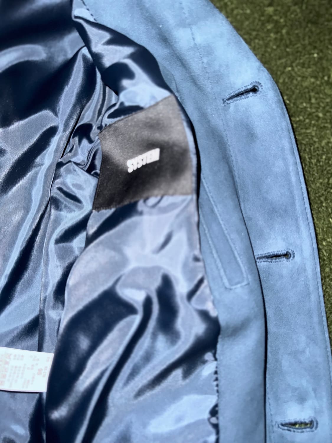 [95] SYSTEM 시스템 램스킨 스웨이드 트러커 자켓 레더 자켓 상품이미지6