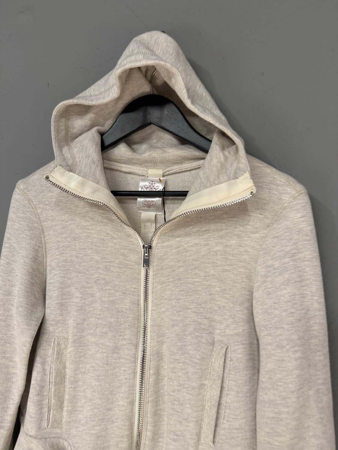 unbalance frill detail hood zip-up 상품이미지5