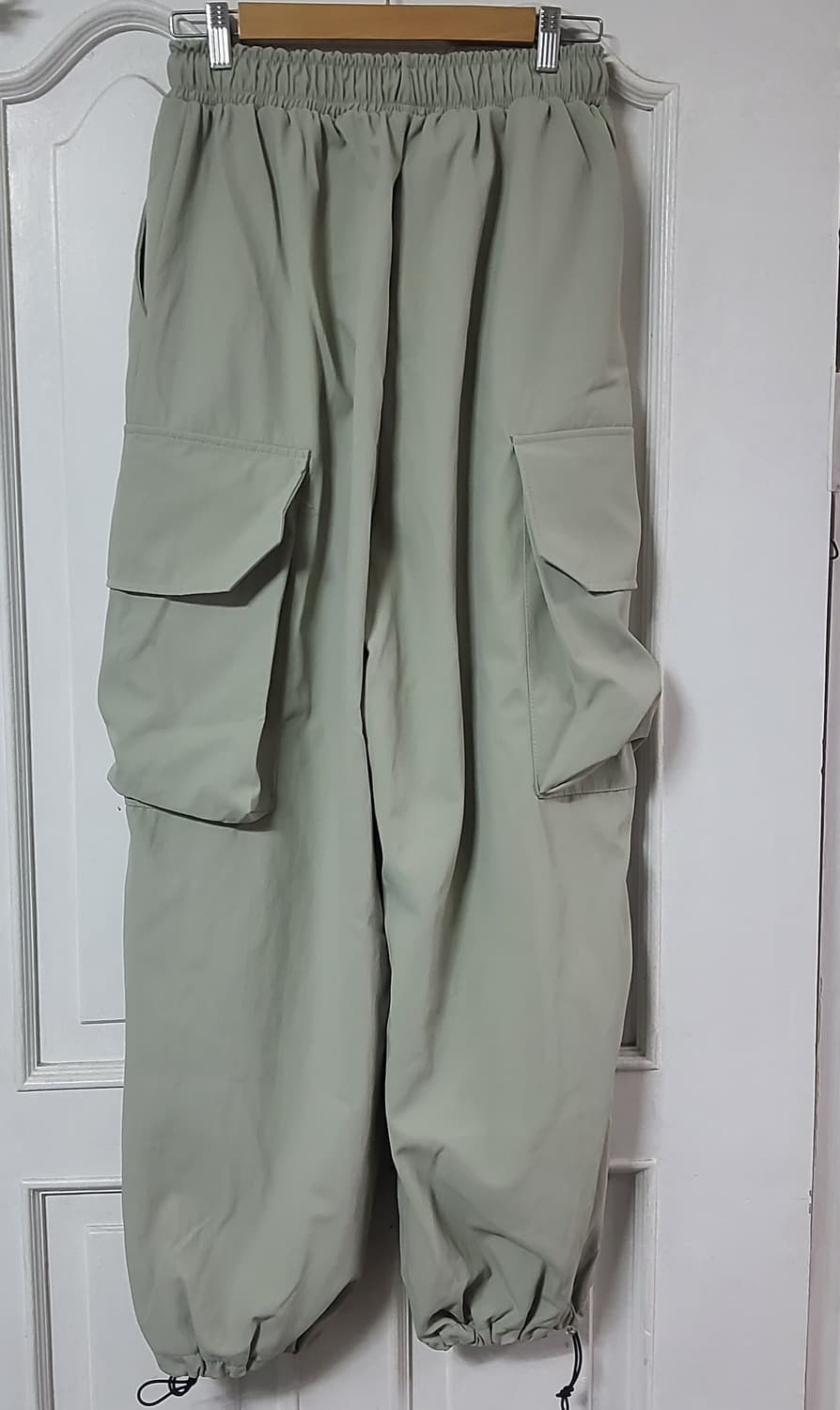 새상품 밴딩 카고 와이드 조거팬츠 바지 상품이미지3