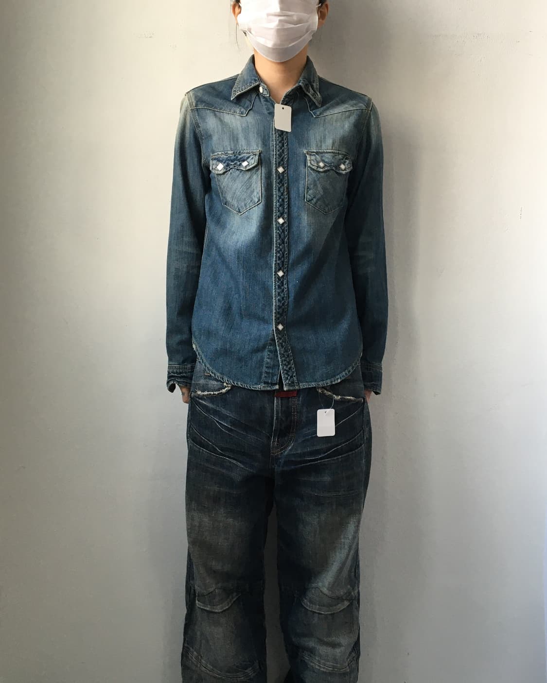 Western mood denim shirt 상품이미지1