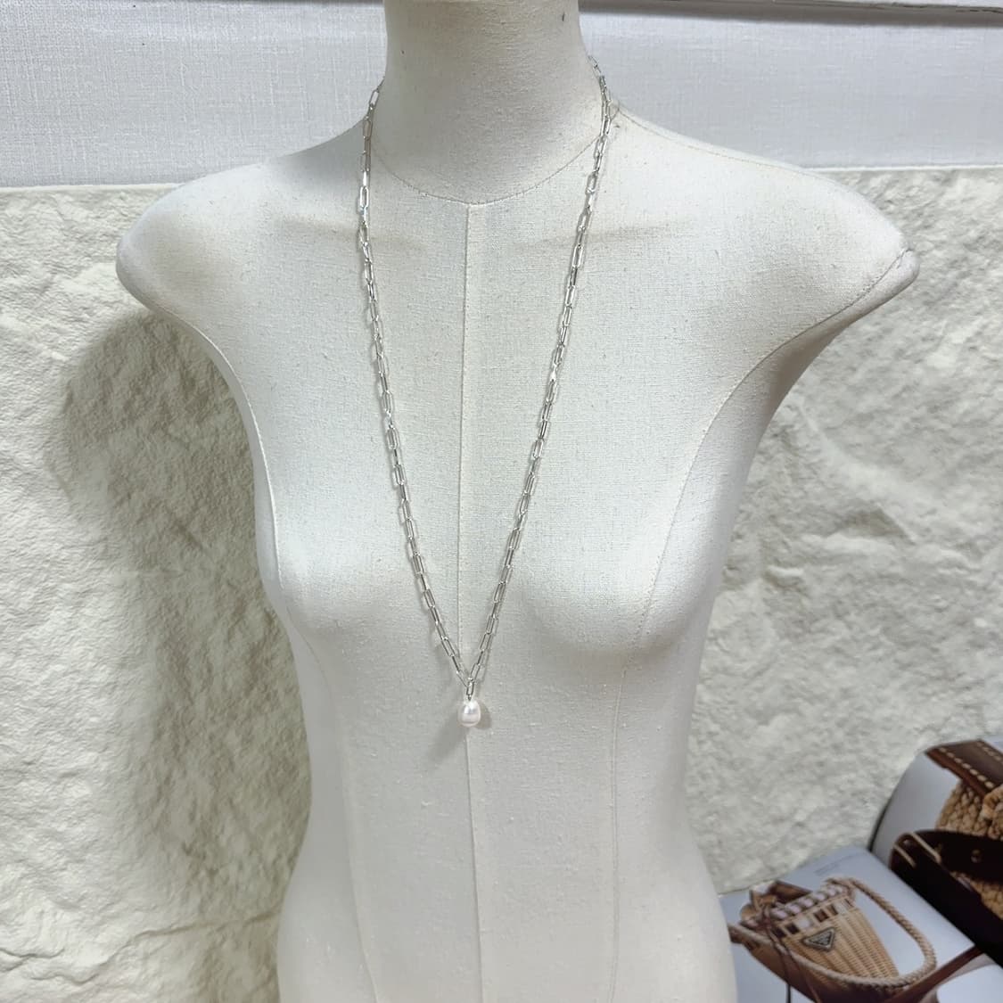 천연 담수진주14mm 목걸이 상품이미지1