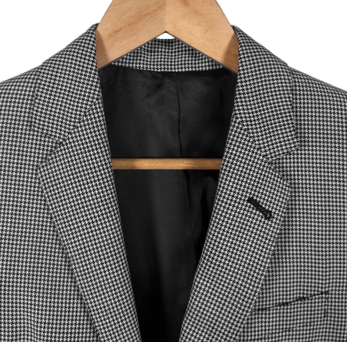 [34] 셀린느 여성 하운드 투스 울 실크 블레이저 자켓 그레이 블랙 상품이미지4