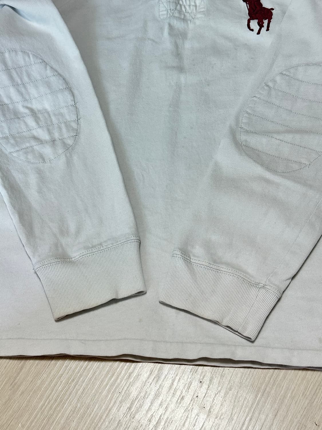 폴로 랄프로렌 버건디 빅포니 로고 PK 럭비 긴팔 카라티 상품이미지6