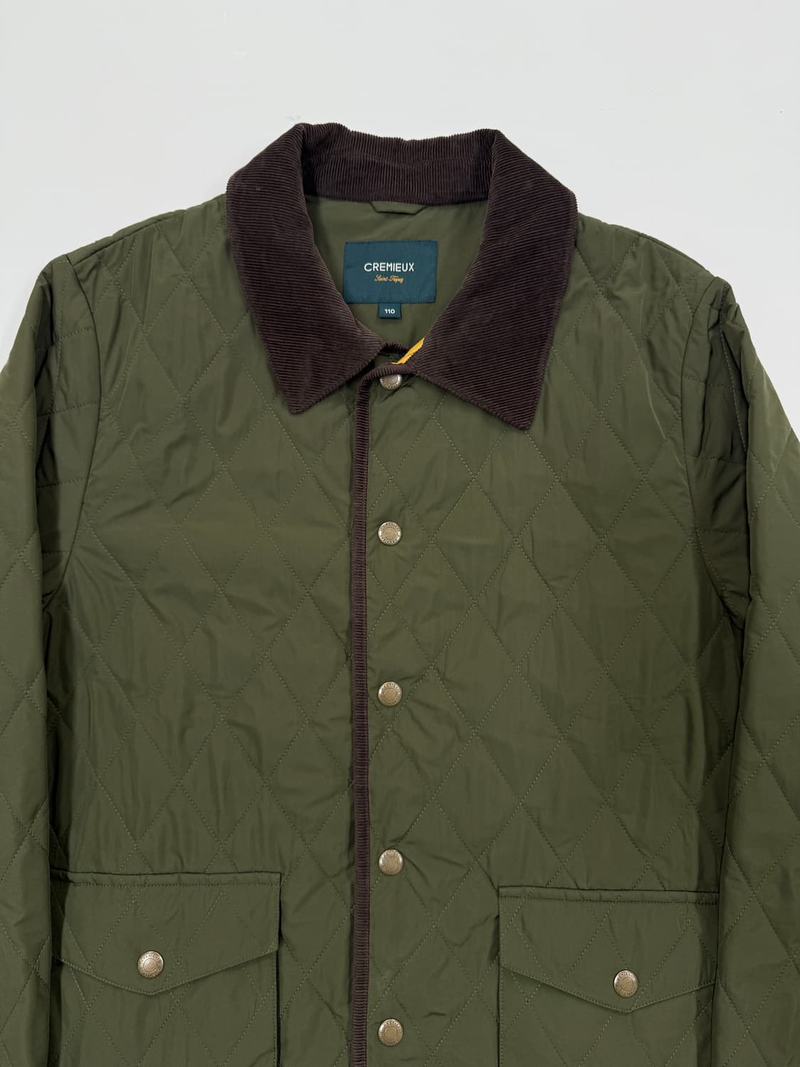 코듀로이 카키 퀄팅자켓 상품이미지3