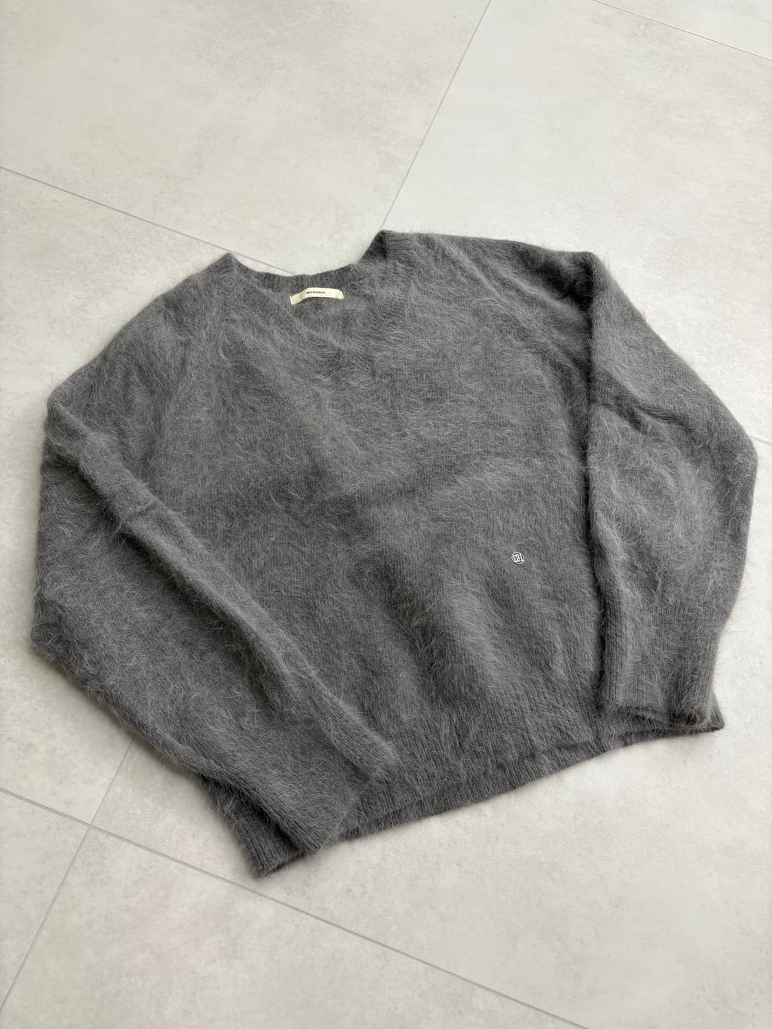 M)문선 모헤어 브이넥니트 상품이미지1