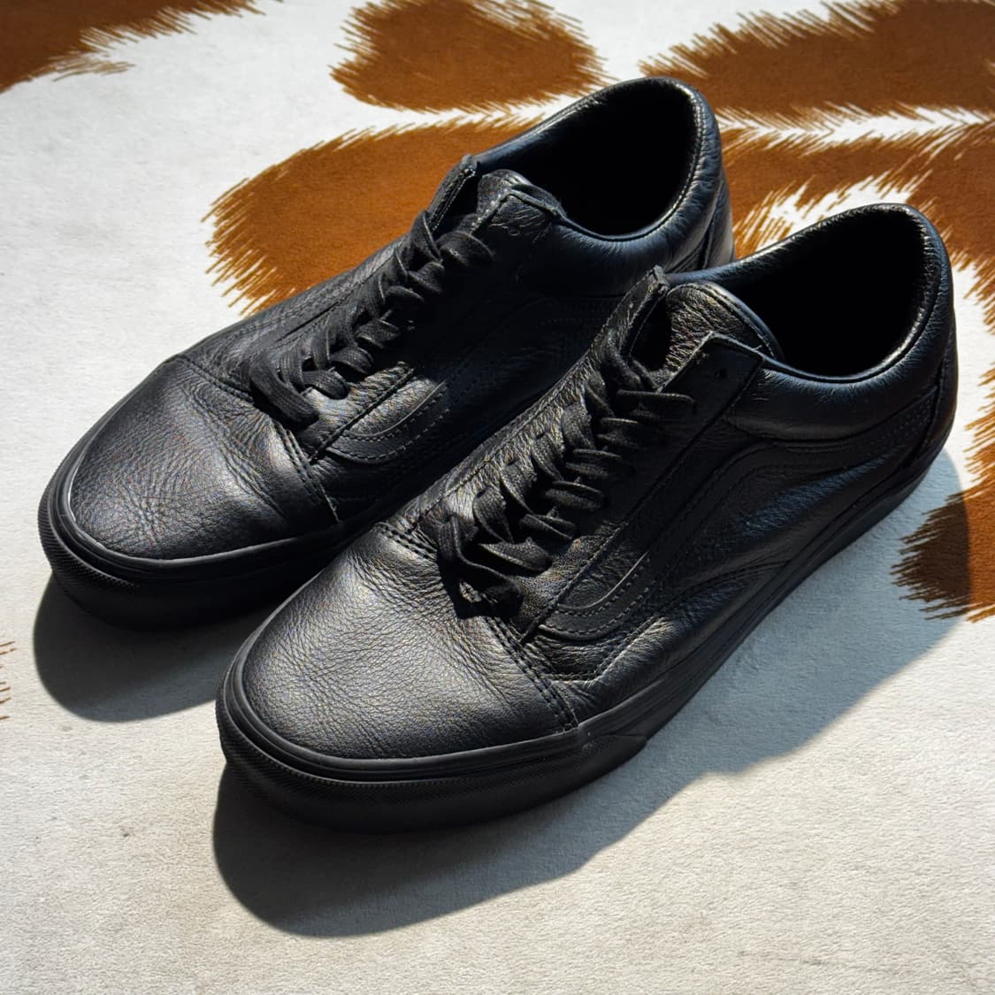 반스 올드스쿨 레더 블랙 (295) 상품이미지2