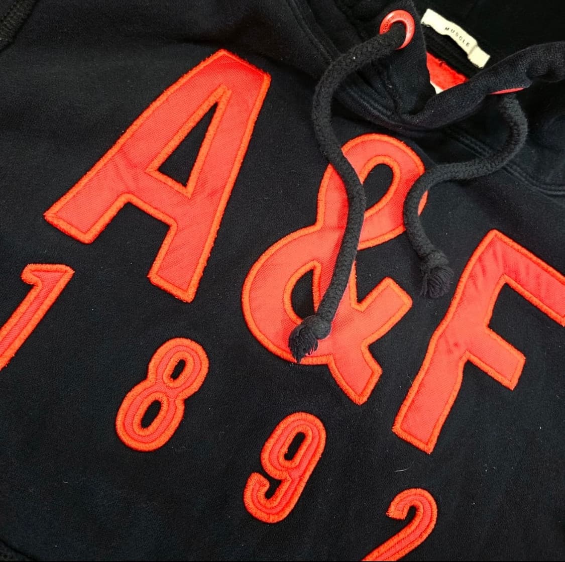 아베크롬비 A&F1892 빅로고 후드티셔츠 M size 상품이미지2
