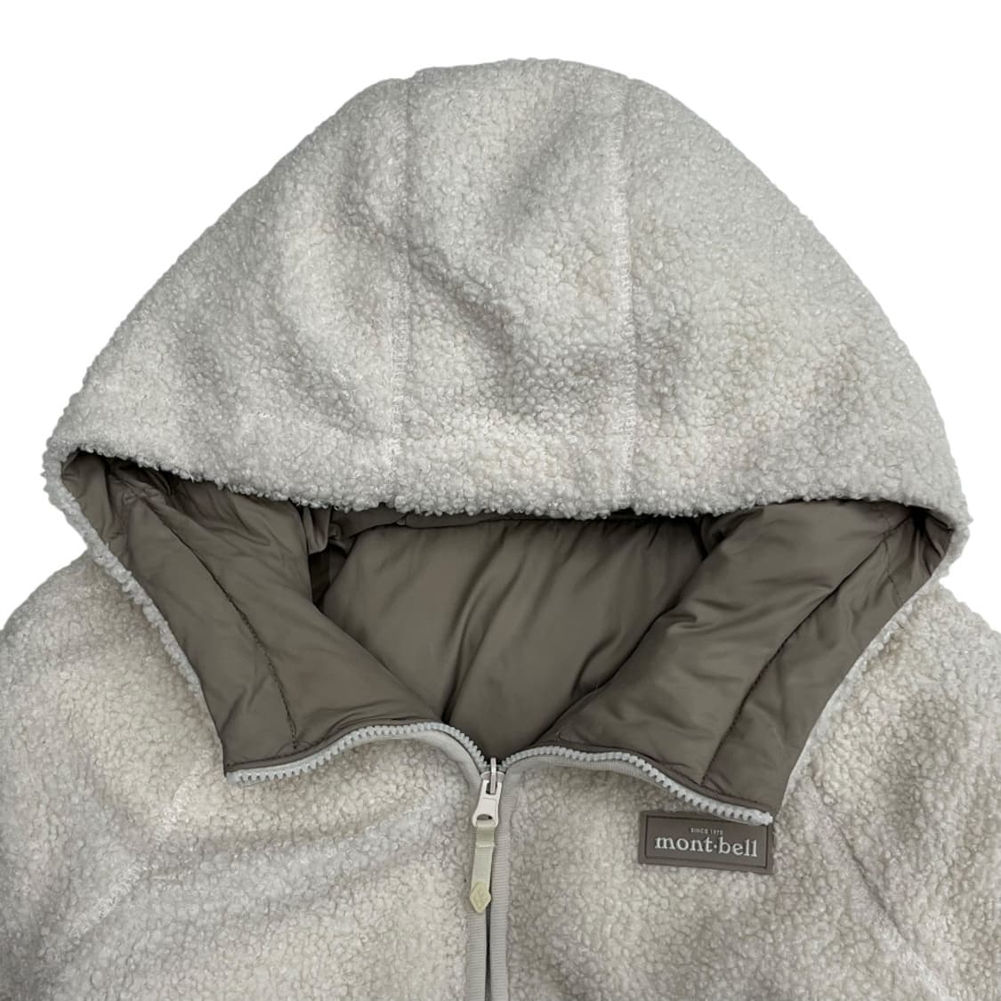 몽벨 아이보리 뽀글이 리버시블 패딩 L 상품이미지6